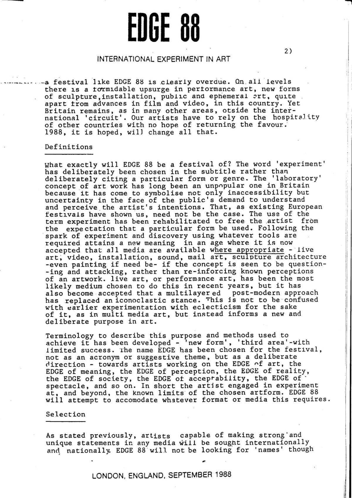 Rationale, 1988 (Page 2 of 5)