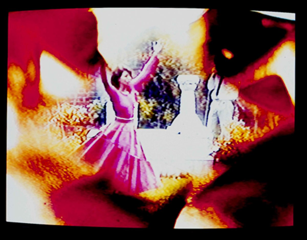 Ulrike Rosenbach, videostill of 'Dance in a madhouse', 1988